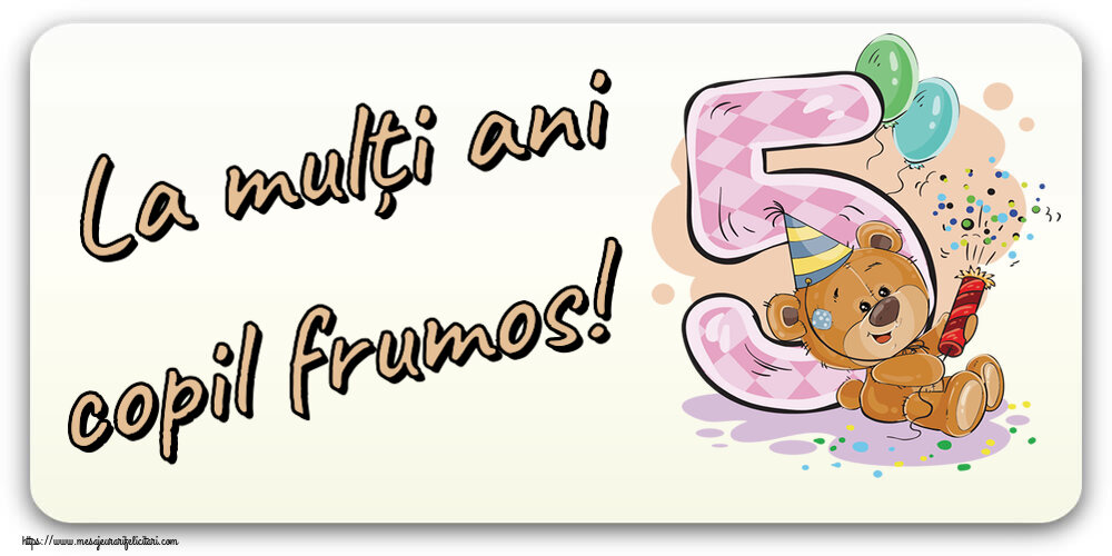 Copii La mulți ani copil frumos! ~ 5 ani