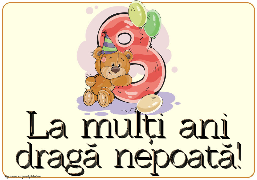 La mulți ani dragă nepoată! ~ 8 ani