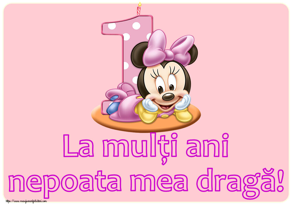 Copii La mulți ani nepoata mea dragă! ~ Minnie Mouse 1 an