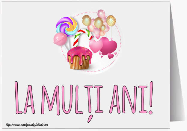 Felicitari pentru copii - La mulți ani! ~ candy cake - mesajeurarifelicitari.com