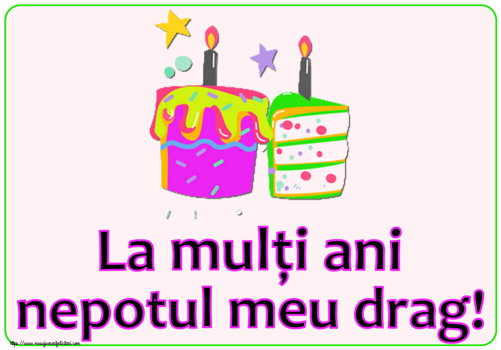 La mulți ani nepotul meu drag! ~ 2 prăjiturele