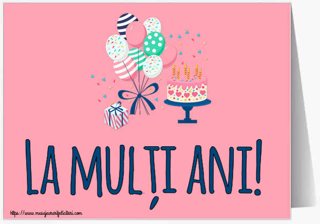 La mulți ani! ~ tort și baloane