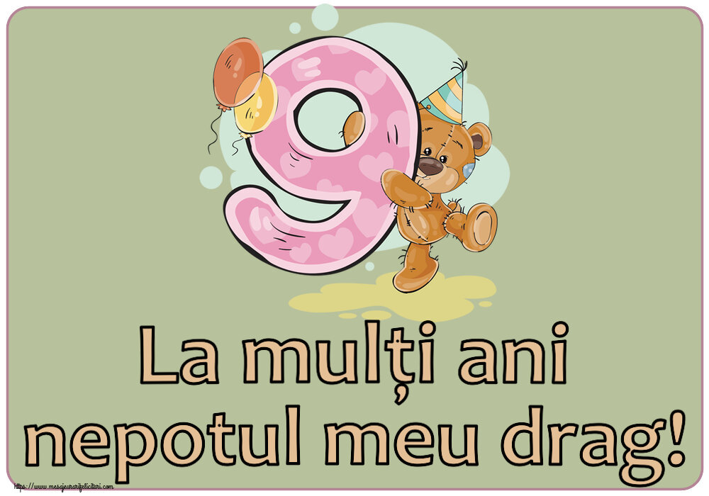 Copii La mulți ani nepotul meu drag! ~ 9 ani