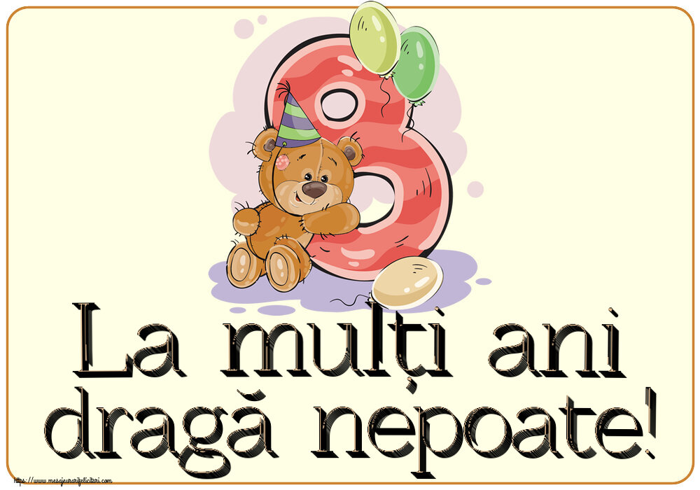 La mulți ani dragă nepoate! ~ 8 ani