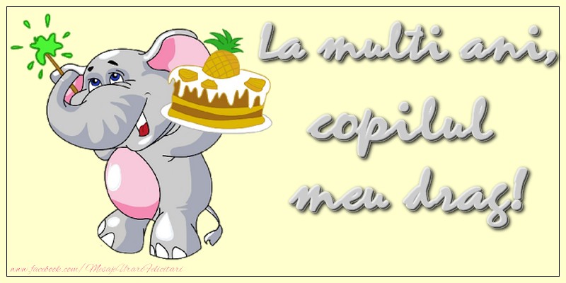La multi ani, copilul meu drag!
