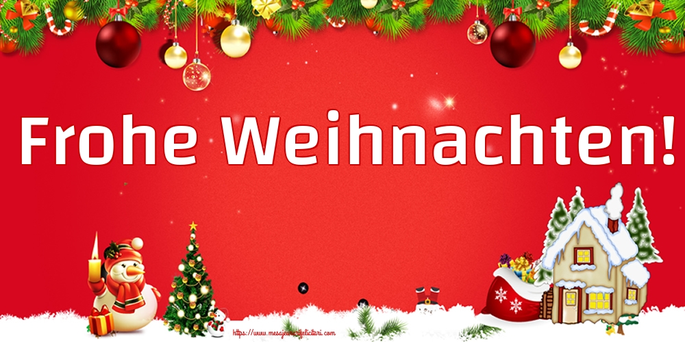 Felicitari de Craciun in Germana Pagina