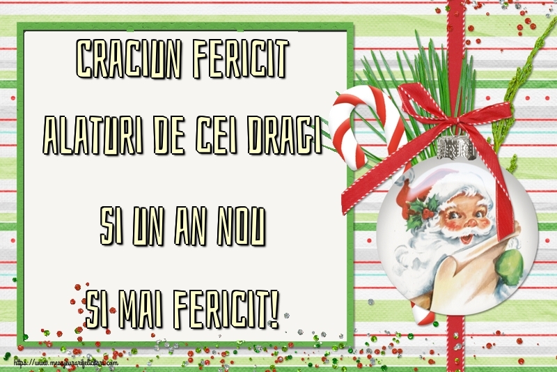 Craciun fericit alaturi de cei dragi si un an nou si mai fericit!
