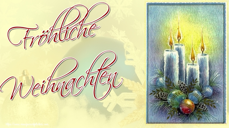 Felicitari de Craciun in Germana - Fröhliche Weihnachten