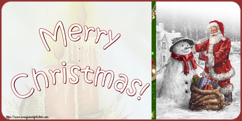 Felicitari de Craciun in Engleza - Merry Christmas!