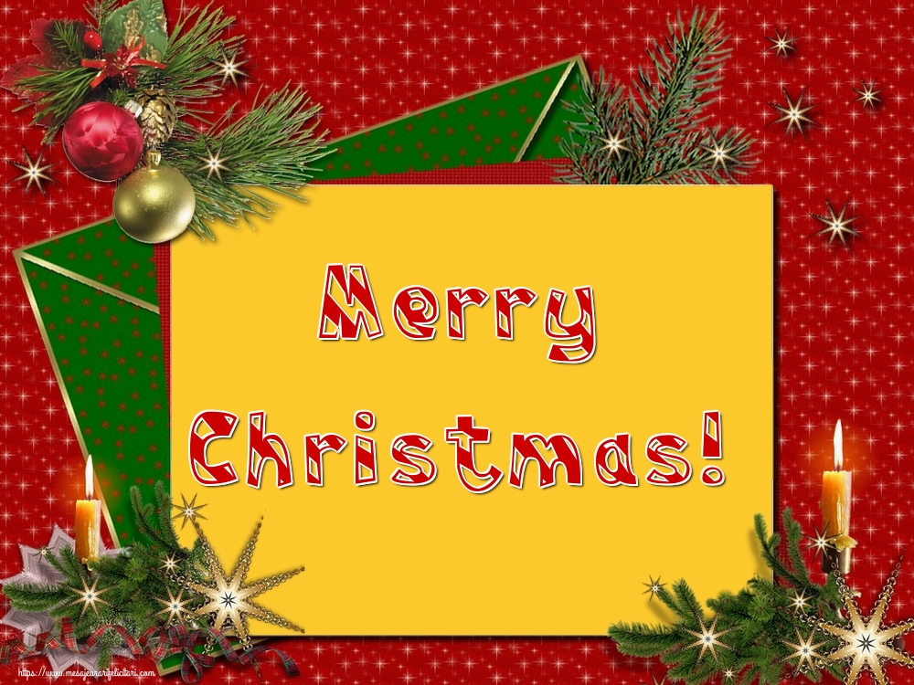 Felicitari de Craciun in Engleza - Merry Christmas!