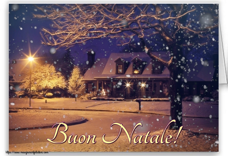 Felicitari de Craciun in Italiana - Buon Natale!