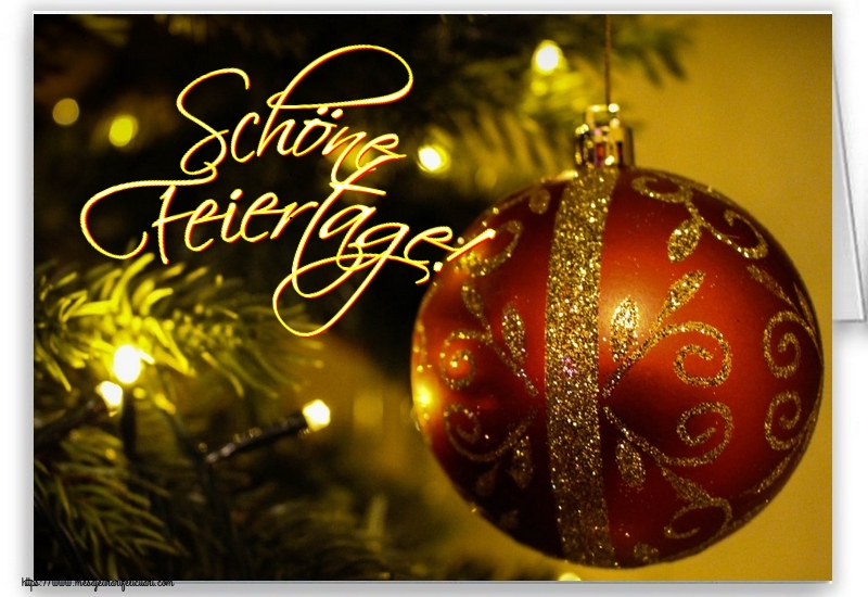 Felicitari de Craciun in Germana - Schöne Feiertage!