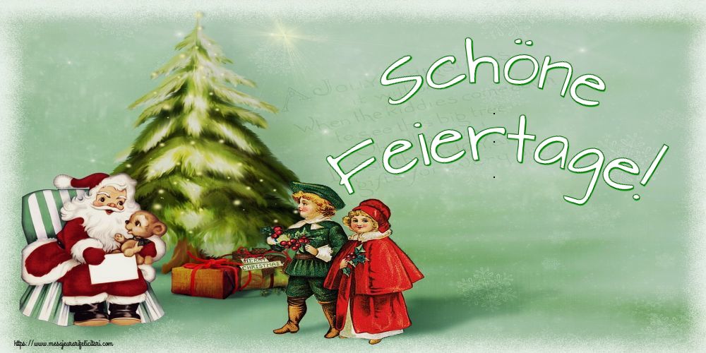 Felicitari de Craciun in Germana - Schöne Feiertage!