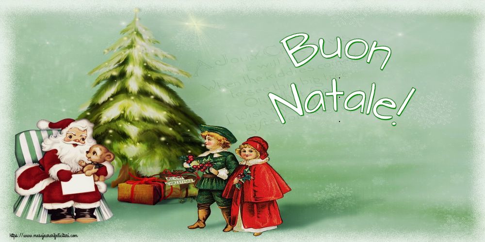 Felicitari de Craciun in Italiana - Buon Natale!