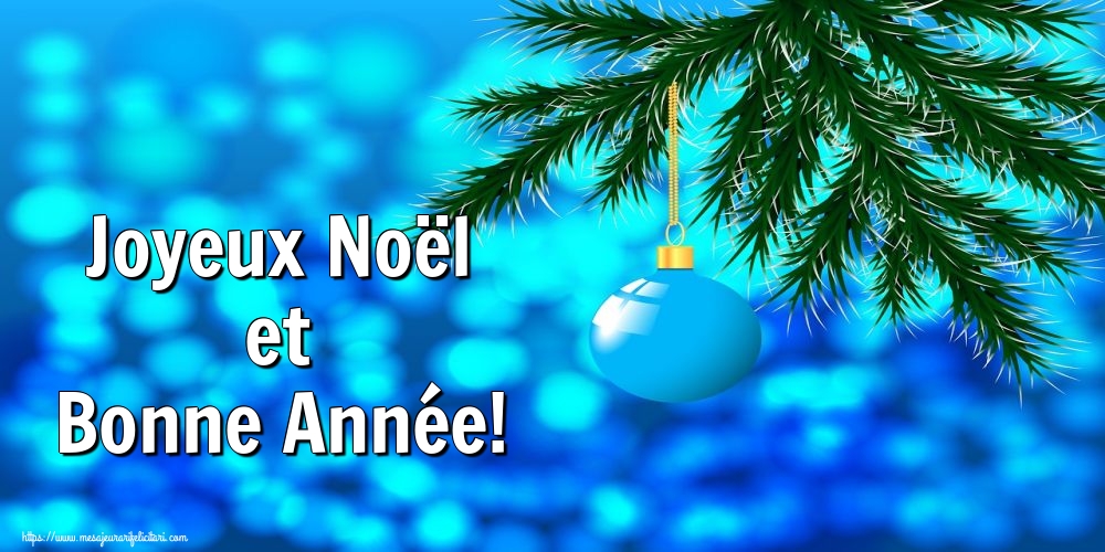 Felicitari de Craciun in Franceza - Joyeux Noël et Bonne Année!
