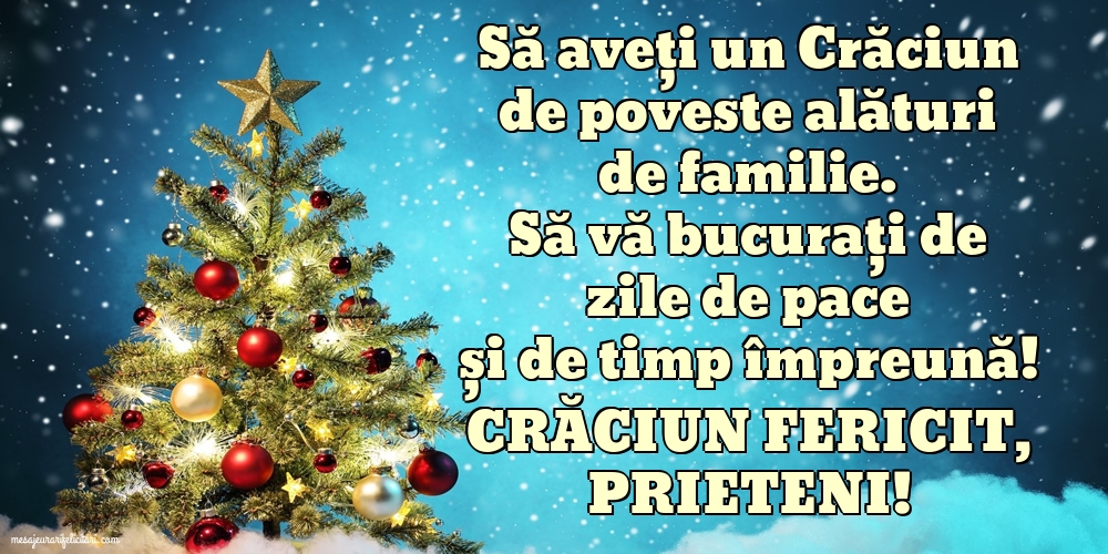 Crăciun fericit, prieteni!