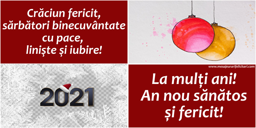 Crăciun fericit și La mulți ani!