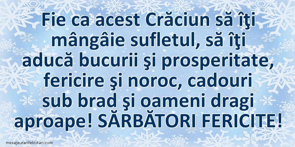 Sărbători fericite!