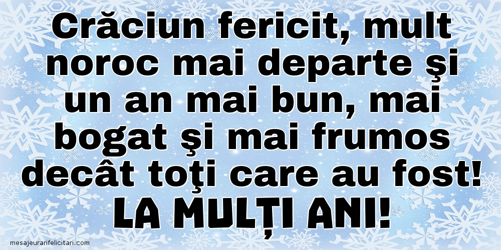 La mulți ani!