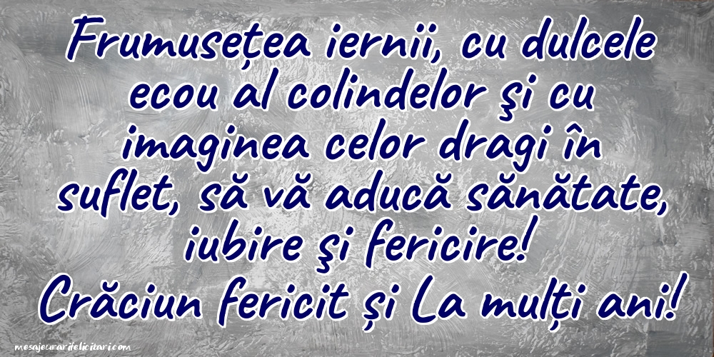 Crăciun fericit și La mulți ani!