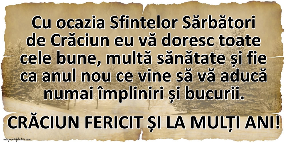 Crăciun fericit și La mulți ani!