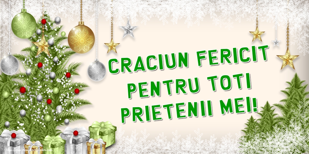 Craciun Fericit pentru toti prietenii mei!