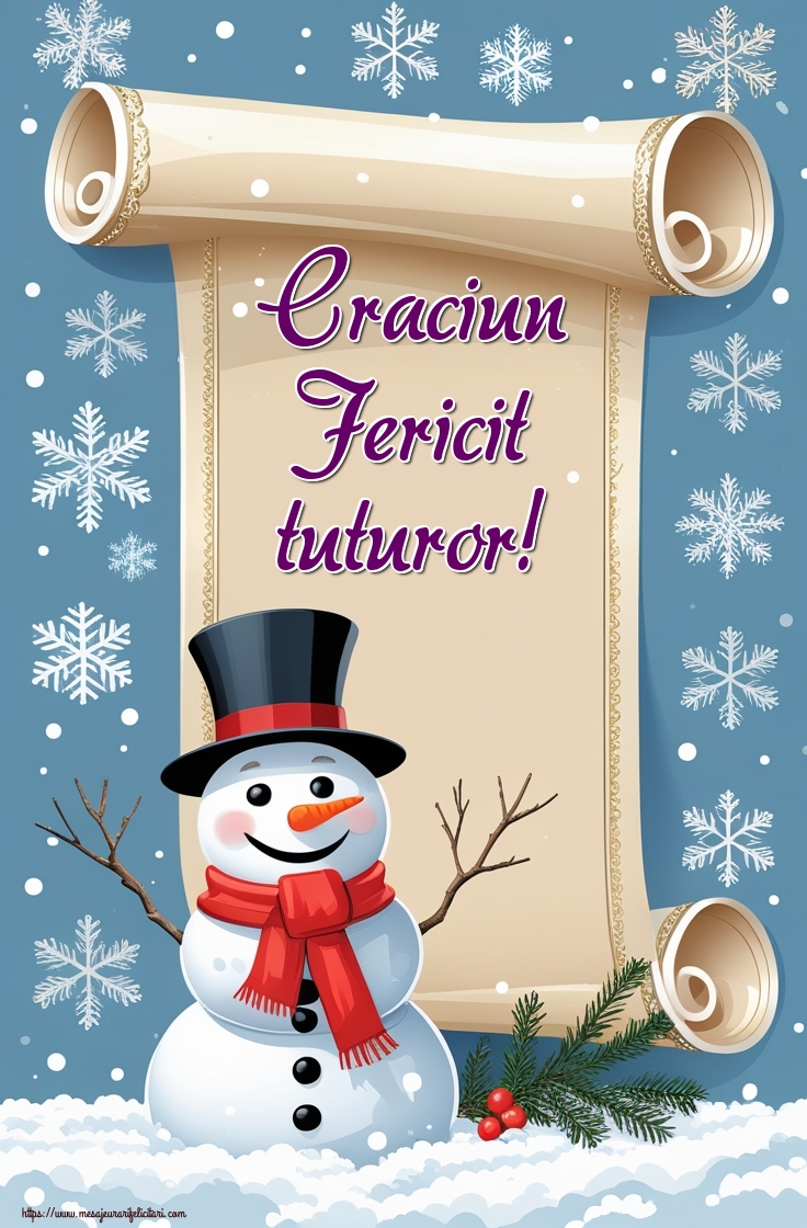 Craciun Fericit tuturor!