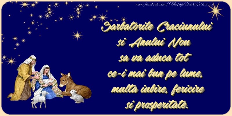 Felicitari de Craciun - ✝️ Sarbatorile Craciunului si Anului Nou - mesajeurarifelicitari.com