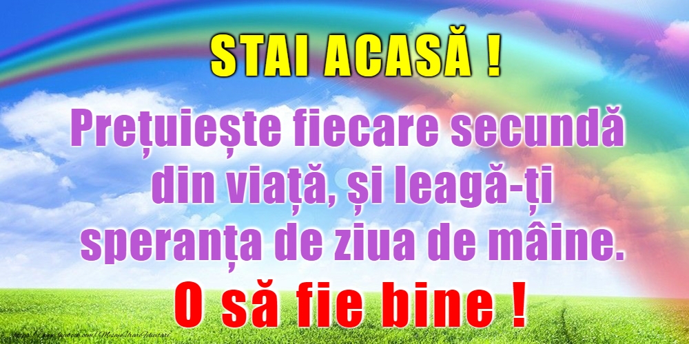 Stai acasă!