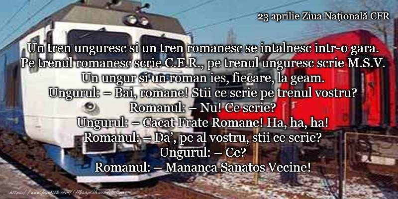 La multi de ziua CFR 23 aprilie!