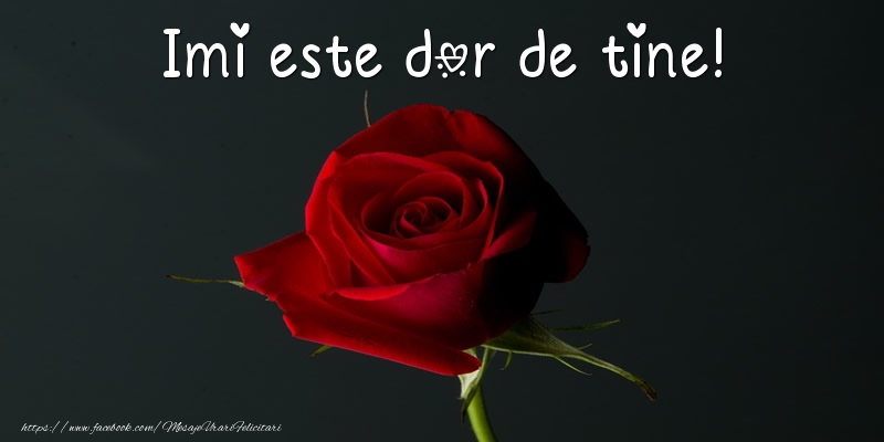Felicitari de Dor - Imi este dor de tine! - mesajeurarifelicitari.com