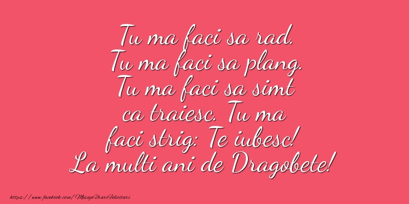 Te iubesc! La multi ani de Dragobete!