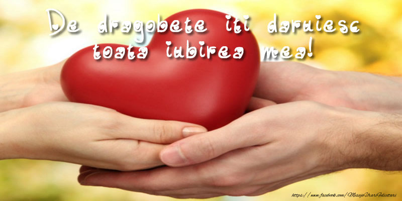 De dragobete iti daruiesc toata iubirea mea!