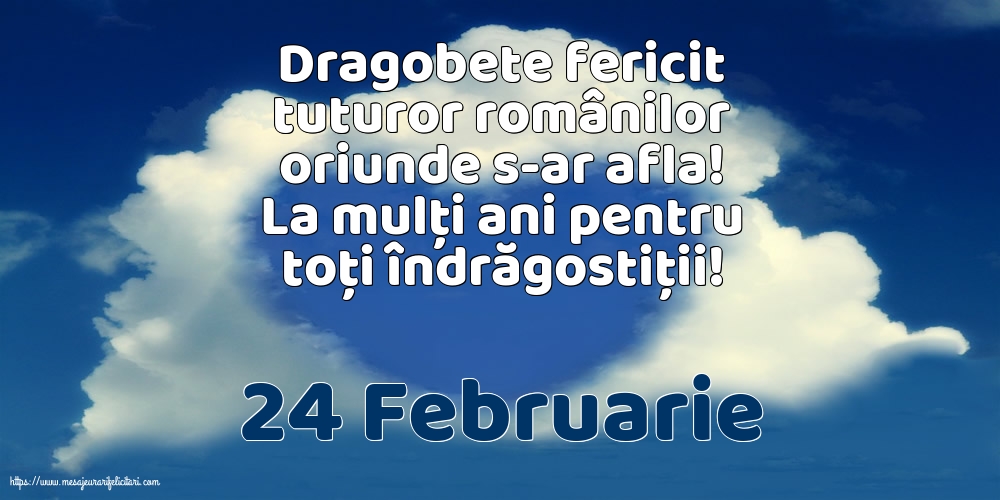 Felicitari de Dragobete - 24 Februarie - mesajeurarifelicitari.com