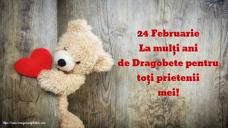 Felicitari de Dragobete - 24 Februarie - mesajeurarifelicitari.com