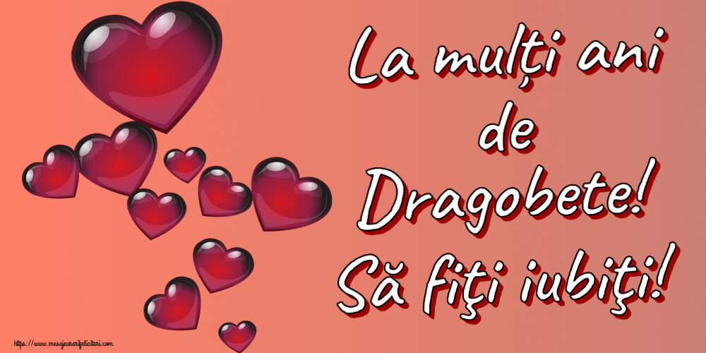 La mulți ani de Dragobete! Să fiţi iubiţi! ~ nor de inimioare
