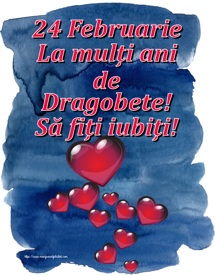 Felicitari de Dragobete - ❤️❤️❤️ 24 Februarie La mulți ani de Dragobete! Să fiţi iubiţi! ~ nor de inimioare - mesajeurarifelicitari.com