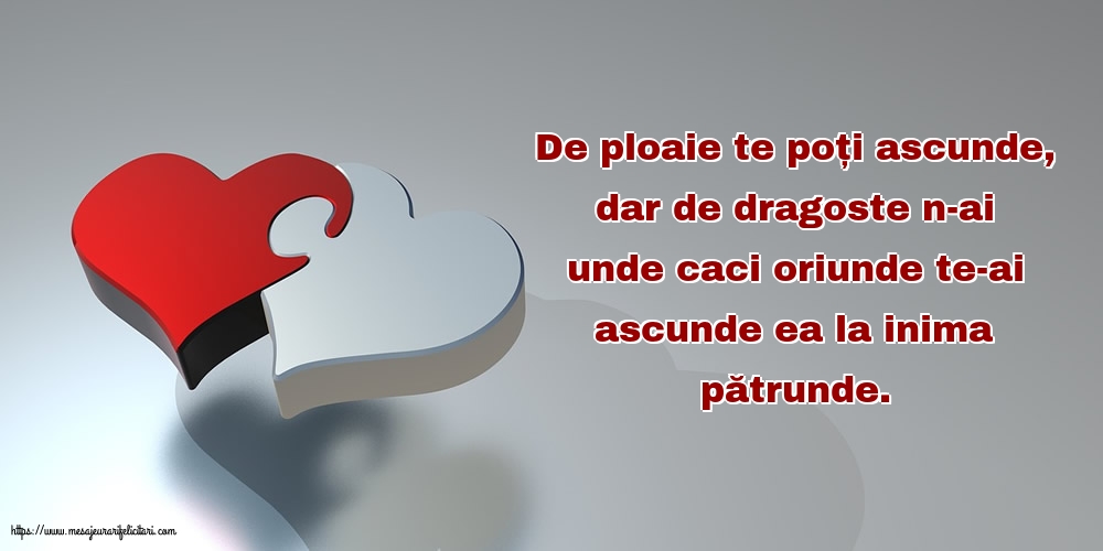 De dragoste nu te poți ascunde