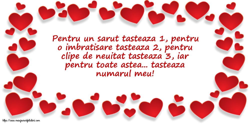 Dragoste Tasteaza numarul meu!