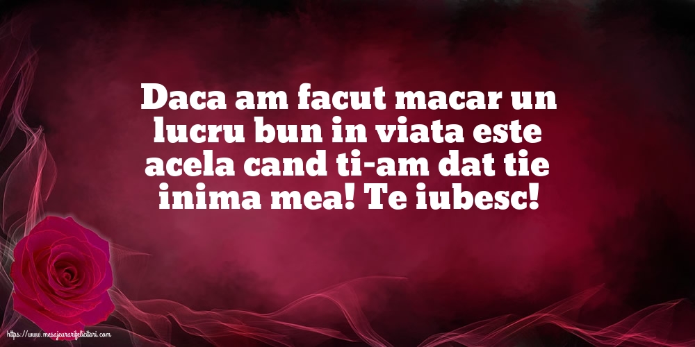 Te iubesc!