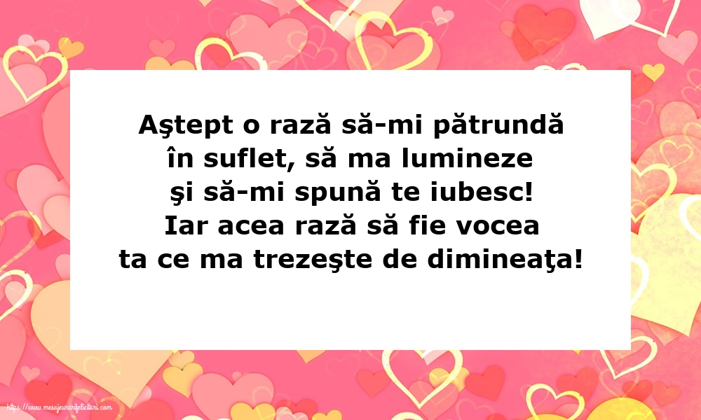 Aştept o rază să-mi pătrundă în suflet