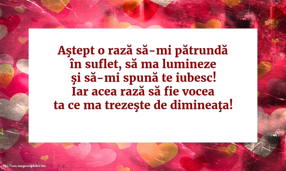 Aştept o rază să-mi pătrundă în suflet