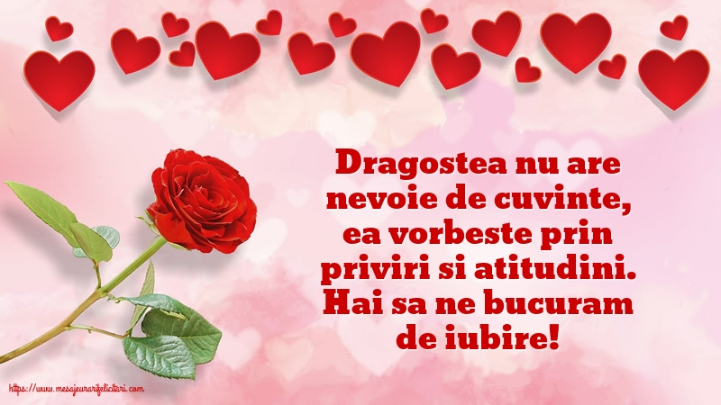 Hai sa ne bucuram de iubire!