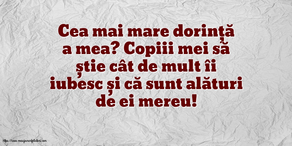 Familie Cea mai mare dorință a mea