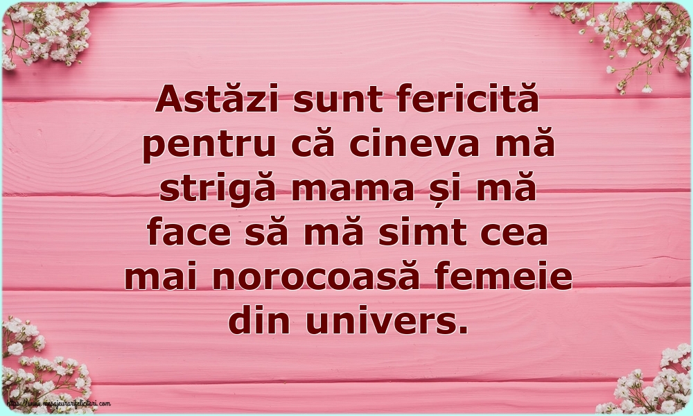 Familie Astăzi sunt fericită pentru că cineva mă strigă mama