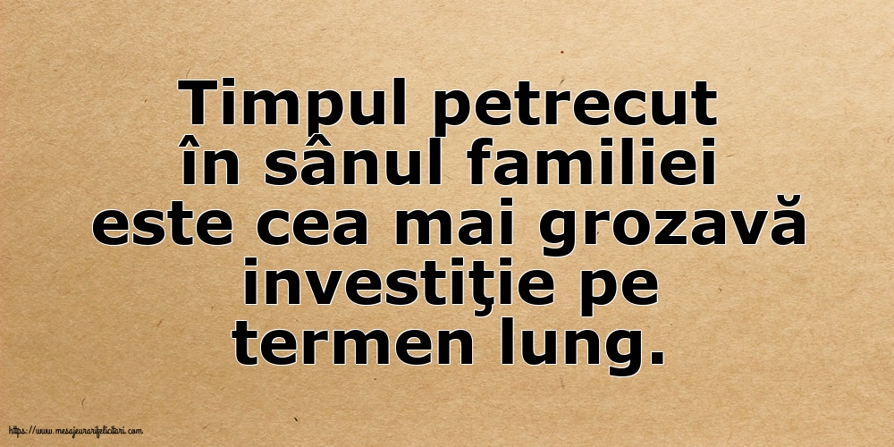 Familie Timpul petrecut în sânul familiei
