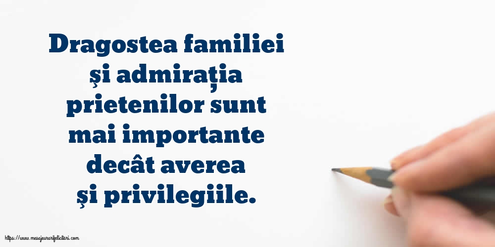 Familie Dragostea familiei şi admiraţia prietenilor