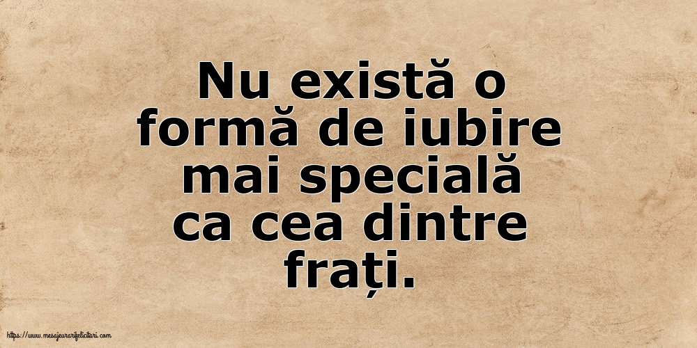 Familie Nu există o formă de iubire mai specială ca cea dintre frați.