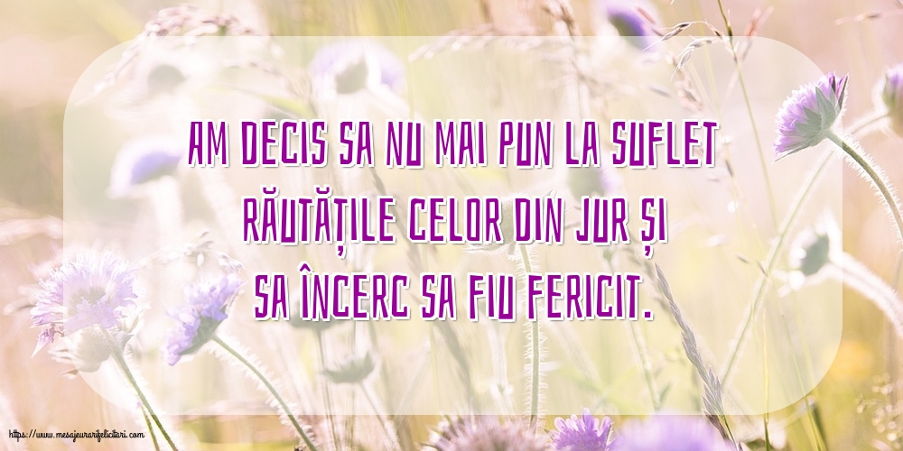 Familie Am decis sa nu mai pun la suflet răutățile