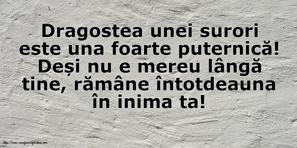 Familie Dragostea unei surori